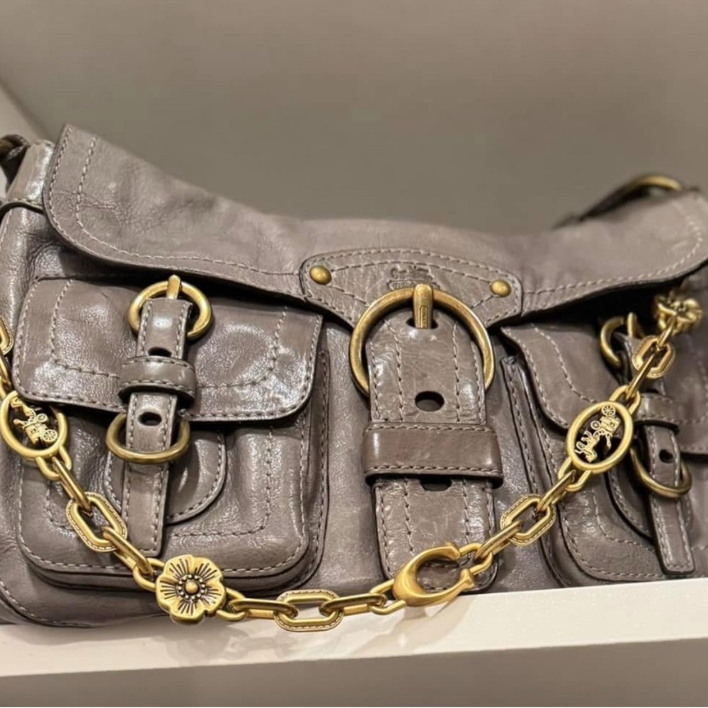 Coach Legacy Anniversary Garcia Leather Shoulder Bag
Chain not included